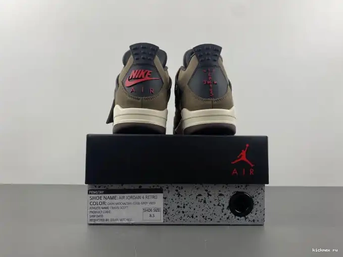 Rep MAX Travis Retro Air AJ4-882335 Brown x Jordan TS 4 Scott 0505